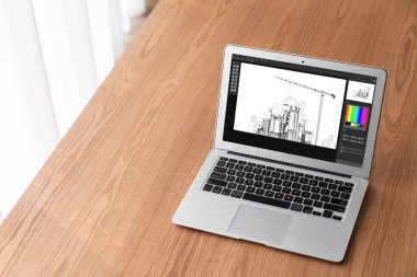 Mimari iş ve profesyonel tasarımcı için mimari tasarım modem yazılım uygulaması