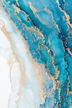 Marble ink abstract art from meticulous original painting abstract background . Painting was painted on high quality paper texture to create smooth marble background pattern of ombre alcohol ink .