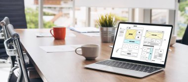 Web sitesi tasarım yazılımı çevrimiçi perakende ticaret ve e-ticaret için model şablonu sağlar