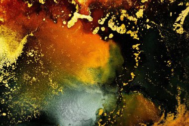 Enfes orjinal resmin mermer mürekkep sanatının soyut arkaplanını yakmak. Boyama, ombre alkol mürekkebinin pürüzsüz mermer arkaplan desenini yaratmak için yüksek kaliteli kağıt dokusuna boyanmış. .