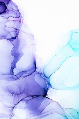 Soyut arkaplan için özgün tablodaki mermer mürekkep soyut sanat. Boyama, ombre alkol mürekkebinin pürüzsüz mermer arkaplan desenini yaratmak için yüksek kaliteli kağıt dokusuna boyanmış. .