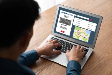Ürün nakliyesi ve teslimatı için e-ticaret ve mod çevrimiçi iş izleme sistemi