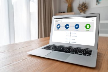 Ürün nakliyesi ve teslimatı için e-ticaret ve mod çevrimiçi iş izleme sistemi