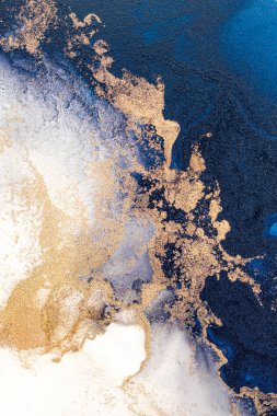 Soyut arkaplan için özgün tablodaki mermer mürekkep soyut sanat. Resim, Kintsuki mürekkep sanatının düz mermer arkaplan desenini yaratmak için yüksek kaliteli kağıt dokusuna boyanmış. .