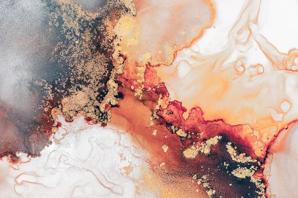 Brennend Abstrakten Hintergrund Aus Marmor Tuschkunst Von Exquisiter Originalmalerei Die — Stockfoto