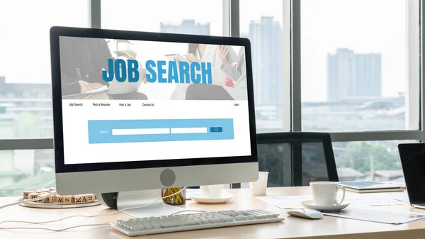 Αναζήτηση Θέσεων Εργασίας Απευθείας Σύνδεση Στην Ιστοσελίδα Modish Για Τους — Φωτογραφία Αρχείου