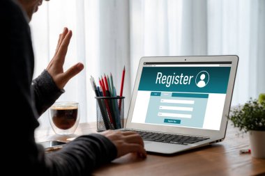 İnternet sitesinde mod form doldurmak için çevrimiçi kayıt formu