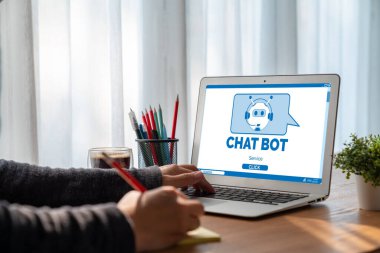 Müşteri sorularına otomatik olarak cevap veren mod çevrimiçi iş için Chatbot yazılım uygulaması