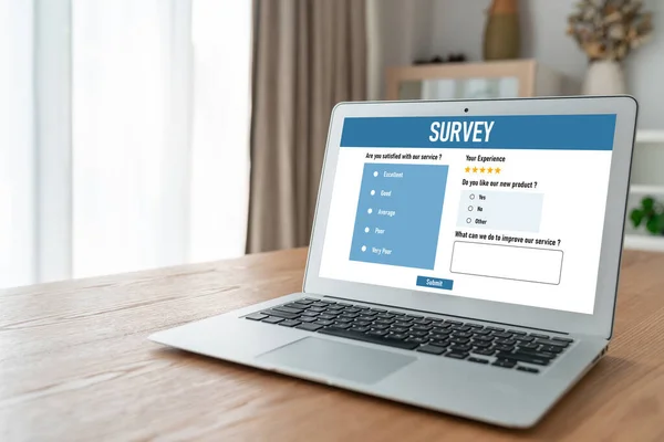Online survey form for modish digital information collection on the internet network