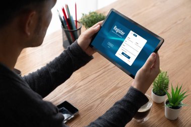İnternet sitesinde mod form doldurmak için çevrimiçi kayıt formu