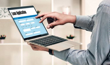 İnternet ağındaki mod dijital bilgi toplama için çevrimiçi kredi başvuru formu