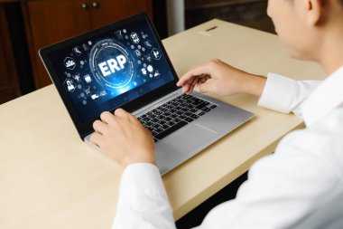 Pazarlama stratejisini planlamak için modern iş için ERP girişimi kaynak planlama yazılımı