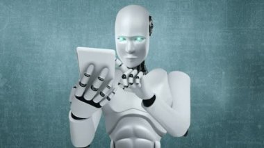 Robot hominoidler, 4. Sanayi Devrimi için yapay zeka, yapay zeka ve makine öğrenme yöntemlerini kullanarak mühendislik biliminde cep telefonu veya tablet kullanıyorlar. 3B görüntüleme