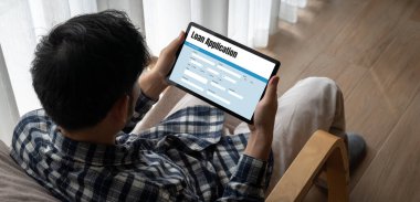 İnternet ağındaki mod dijital bilgi toplama için çevrimiçi kredi başvuru formu