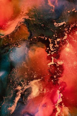 Enfes orjinal resmin mermer mürekkep sanatının soyut arkaplanını yakmak. Boyama, ombre alkol mürekkebinin pürüzsüz mermer arkaplan desenini yaratmak için yüksek kaliteli kağıt dokusuna boyanmış. .