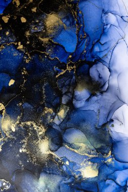 Soyut arkaplan için özgün tablodaki mermer mürekkep soyut sanat. Resim, Kintsuki mürekkep sanatının düz mermer arkaplan desenini yaratmak için yüksek kaliteli kağıt dokusuna boyanmış. .