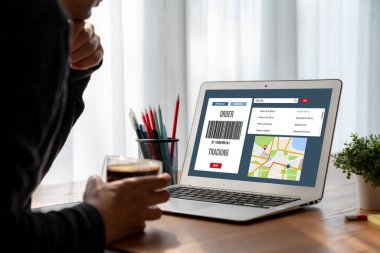 Ürün nakliyesi ve teslimatı için e-ticaret ve mod çevrimiçi iş izleme sistemi