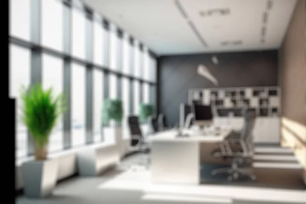 Blur Background Modern Office Interior Design Contemporary Workspace Creative Business —  Fotos de Stock