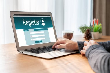 İnternet sitesinde mod form doldurmak için çevrimiçi kayıt formu