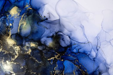 Soyut arkaplan için özgün tablodaki mermer mürekkep soyut sanat. Boyama, ombre alkol mürekkebinin pürüzsüz mermer arkaplan desenini yaratmak için yüksek kaliteli kağıt dokusuna boyanmış. .