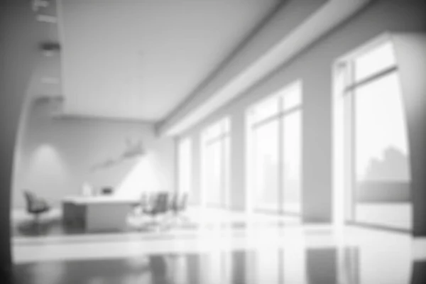 Blur Background Empty Modern Office Background Workspace Interior Design White — Photo