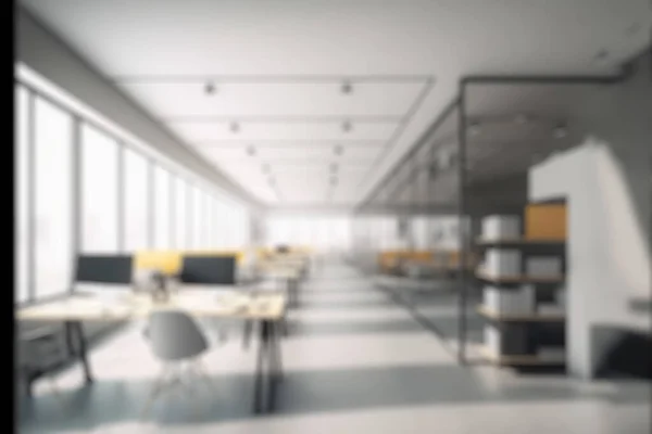 Blur Background Modern Office Interior Design Contemporary Workspace Creative Business — Photo