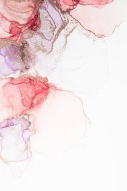 Marble ink abstract art from meticulous original painting abstract background . Painting was painted on high quality paper texture to create smooth marble background pattern of ombre alcohol ink .