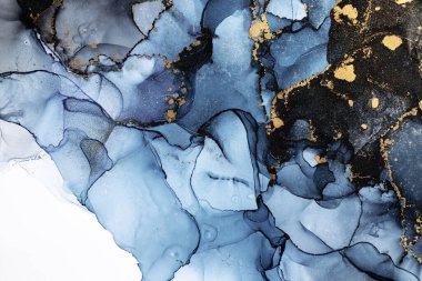 Soyut arkaplan için özgün tablodaki mermer mürekkep soyut sanat. Boyama, ombre alkol mürekkebinin pürüzsüz mermer arkaplan desenini yaratmak için yüksek kaliteli kağıt dokusuna boyanmış. .