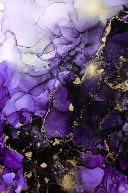 Soyut arkaplan için özgün tablodaki mermer mürekkep soyut sanat. Resim, Kintsuki mürekkep sanatının düz mermer arkaplan desenini yaratmak için yüksek kaliteli kağıt dokusuna boyanmış. .