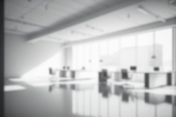 Blur Background Empty Modern Office Background Workspace Interior Design White — Φωτογραφία Αρχείου