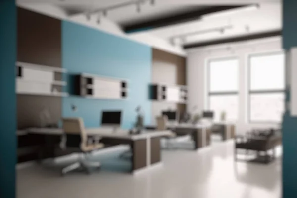 Blur Background Modern Office Interior Design Contemporary Workspace Creative Business — Foto de Stock