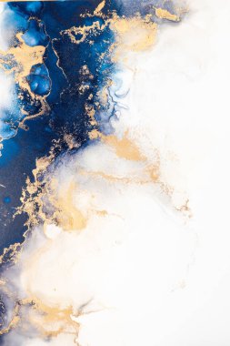 Soyut arkaplan için özgün tablodaki mermer mürekkep soyut sanat. Resim, Kintsuki mürekkep sanatının düz mermer arkaplan desenini yaratmak için yüksek kaliteli kağıt dokusuna boyanmış. .