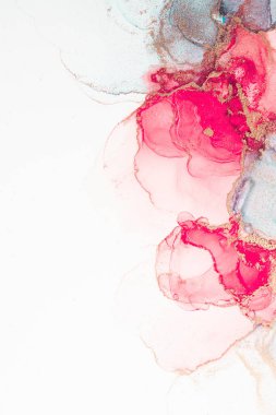 Marble ink abstract art from meticulous original painting abstract background . Painting was painted on high quality paper texture to create smooth marble background pattern of ombre alcohol ink .