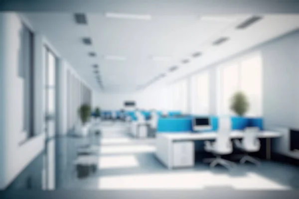 Blur Background Modern Office Interior Design Contemporary Workspace Creative Business — Fotografia de Stock