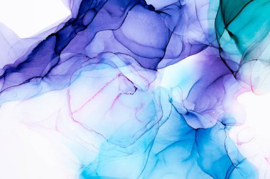 Soyut arkaplan için özgün tablodaki mermer mürekkep soyut sanat. Boyama, ombre alkol mürekkebinin pürüzsüz mermer arkaplan desenini yaratmak için yüksek kaliteli kağıt dokusuna boyanmış. .