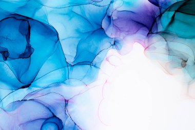 Soyut arkaplan için özgün tablodaki mermer mürekkep soyut sanat. Boyama, ombre alkol mürekkebinin pürüzsüz mermer arkaplan desenini yaratmak için yüksek kaliteli kağıt dokusuna boyanmış. .