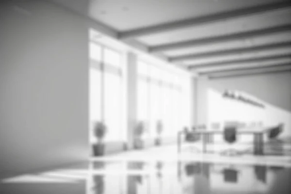 Blur Background Empty Modern Office Background Workspace Interior Design White — Stockfoto