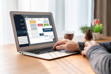 İnternet sitesindeki modish regrition için çevrimiçi aplikasyon rezervasyon takvimi