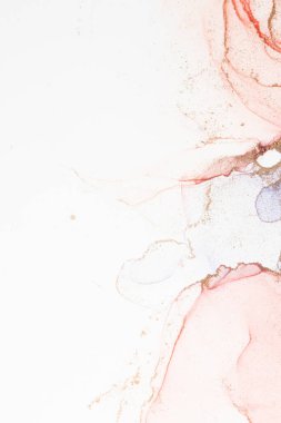 Marble ink abstract art from meticulous original painting abstract background . Painting was painted on high quality paper texture to create smooth marble background pattern of ombre alcohol ink .