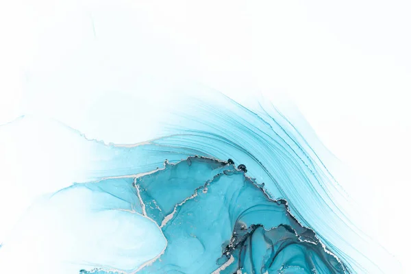 Marble Ink Abstract Art Meticulous Original Painting Abstract Background Painting — 图库照片