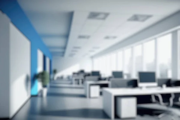 Blur Background Modern Office Interior Design Contemporary Workspace Creative Business — Stock fotografie