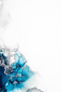 Soyut arkaplan için özgün tablodaki mermer mürekkep soyut sanat. Resim, Kintsuki mürekkep sanatının düz mermer arkaplan desenini yaratmak için yüksek kaliteli kağıt dokusuna boyanmış. .