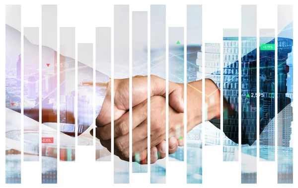 Business Handshake Finance Prosperity Money Technology Asset Background Economy Financial — Stock Photo, Image