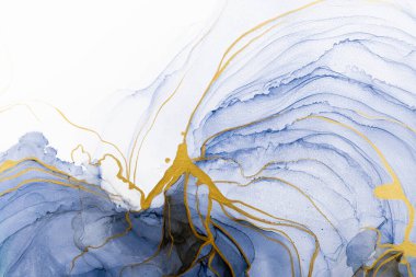 Marble ink abstract art from meticulous original painting abstract background . Painting was painted on high quality paper texture to create smooth marble background pattern of ombre alcohol ink .