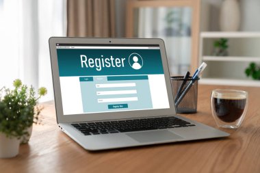 İnternet sitesinde mod form doldurmak için çevrimiçi kayıt formu