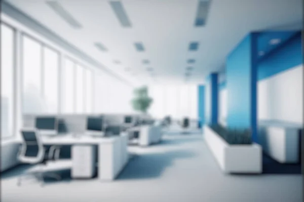 Blur Background Modern Office Interior Design Contemporary Workspace Creative Business — Stock Fotó