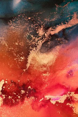 Enfes orjinal resmin mermer mürekkep sanatının soyut arkaplanını yakmak. Boyama, ombre alkol mürekkebinin pürüzsüz mermer arkaplan desenini yaratmak için yüksek kaliteli kağıt dokusuna boyanmış. .