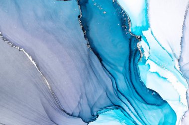 Marble ink abstract art from meticulous original painting abstract background . Painting was painted on high quality paper texture to create smooth marble background pattern of ombre alcohol ink .