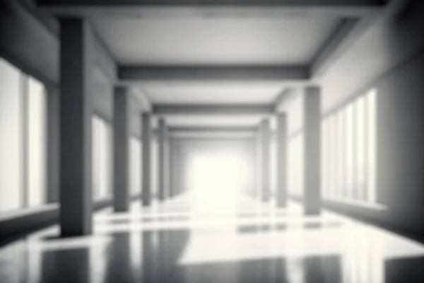 Blur Background Large Hall Corridor Office Building Background — Photo