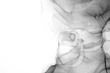 Soyut arkaplan için özgün tablodaki mermer mürekkep soyut sanat. Boyama, ombre alkol mürekkebinin pürüzsüz mermer arkaplan desenini yaratmak için yüksek kaliteli kağıt dokusuna boyanmış. .